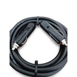 Araç Çakmaklık Uzatma Kablosu Erkek+Erkek 12-24 Volt 16 Amper 2 X1 mm TTR Bakır 5 Mt-Siyah