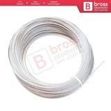 Arac Cam Kriko Tamiri İcin 7X7 Celik Tel Halat Tamir Kablosu Cap: 1.6 Mm Uzunluk: 100 Metre