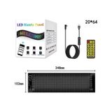 Araç Car Led Ekran Kişiselleştirilebilir Telefon App Kontrollü Uzaktan Kumandalı Kayan Yazı Emoji LED Matrix Panel