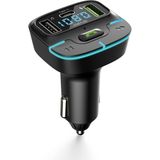 Araç Fm Mp3 Transmitter Bluetooth Araç Kiti USB Type-C Hızlı Şarj Çıkışlı Çakmaklık Şarj Aleti