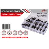 Araç Hortum Kelepçe Seti 10 Tip - 100 Adet