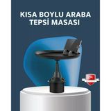 Araç İçi 360° Ayarlanabilir Bardaklık Tepsisi Geniş Yüzeyli Ve Telefon Standlı Mir84999801
