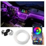 Arac Ici Atmosfer Ambiyans Led Neon Ip Led Rgb App Kontrollu 5 Parca