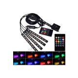 Araç Içi Aydınlatma Kumandalı Müziğe Duyarlı 12 Led Ayak Altı Led -7 Renk Rgb