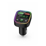 Araç İçi Bluetooth FM Transmitter, Kablosuz MP3 Çalar, Çift USB ve Type-C Şarj Portlu, TF Kart Destekli