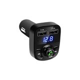 Arac Ici Bluetooth Mp3 Calar & Sarj Aleti X8 (Fm Verici)