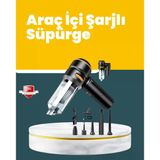 Araç İçi Derinlemesine Temizlik İçin Kompakt Ergonomik El Süpürgesi