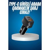 Araç Içi Hızlı Şarj Soketi 38W Oto Çakmaklık Type-C Araba Çakmaklık - 1