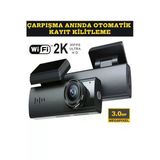 Araç İçi Kamera 1080P Çözünürlük Wifi Gece Görüş Çarpışma Algılama Park Monitörü