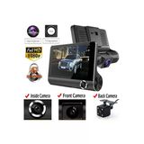 Araç Içi Kayıt Kamerası 1080P 3 Kameralı Full Hd 4.1 Inc Ekranlı Araç Iç Yol Kayıt Park Kamerası