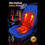 Araç İçi Koltuk Isıtıcısı Oto Isıtmalı Koltuk Minderi Çakmaklık Girişli Isı Ayarlı Tak Çalıştır Mavi 12V 1 Adet