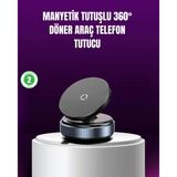 Araç İçi Manyetik Telefon Tutucu 360° Döner Vakumlu Stand P199249s7326