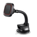 Araç İçi Manyetik Telefon Tutucu Vantuzlu Esnek Boyunlu Dashboard Ve Cam Uyumlu 360° Döner Stand