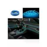 Araç İçi Neon Aydınlatma Led Göğüs Torpido Ledi Neon İp Led Buz Mavi 2 Metre 2m