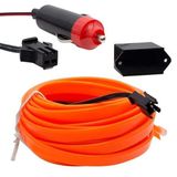Araç Içi Neon Turuncu 5 Metre Ip LED Aydınlatma | Çakmaklık Girişli Şerit Işık