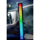 Araç Içi Ofis Oyuncu Ambiance Rgb Sese Duyarlı Taşınabilir Ekolayzer LED Çubuk