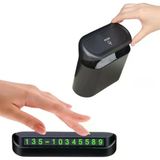 Araç İçi Organizer Seti, Kapaklı Mini Çöp Kovası Ve Led Ekranlı Park Numaratörü, Siyah, 15.7 X 15.5 X 6.5 Cm