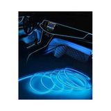 Araç Içi Torpido Şerit Ledi Buz Bavi Ip Neon Led 2 Metre Ice Blue
