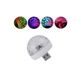 Araç Içi Usbli Sese Duyarlı Ledli Disko Topu 4W Led Small Magic Ball Sihirli Disko Topu