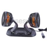 Araç İçi Vantilatör Fan Çift Başlıklı 12Cm 24Volt Ticari Büyük Araçlar İçin- Ultra Yüksek Devir - A+ Ürün