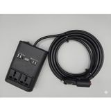 Araç Inverter 150W,Çakmak Uzatma Kablosu Çakmaklık,4 USB,2 Type-C çıkışlı 12V/16 A /120W 2 X1,5mm TTR Bakır 5Mt-GG25