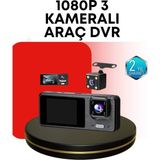 Araç Kamerası 3 Lü Sistem | Full Hd, Sesli Kayıt ve Park Gözetimi