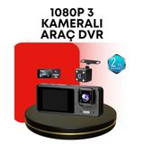Araç Kamerası 3’Lü Sistem | Full Hd, Sesli Kayıt Ve Park Gözetimi Mir88190767