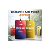 Araç Kokusu 2'li Set Baccarat & One Million Oto Asma Koku Kalıcı Araç Parfümü