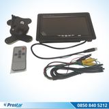 Araç Monitörü 7 inç LCD Geri Vites Kamerası Uyumlu 2 AV Video Girişli Ayak ve Gömme Aparatı Dahil