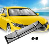 Araç Ön Cam Güneş Koruma Isı Önleyici Katlanabilir Model Fiat Egea Honda Civic Ford Focus Dacia Duster Mir06599225