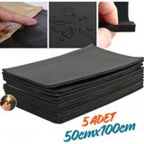 Araç Oto Kaput Kapı Taban Davlumbaz Ses Yalıtım Malzemesi 6mm Kauçuk 50CMX100CM 5ADET - 50 x 100 cm