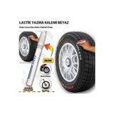 Araç Oto Lastik Yazma Kalemi Beyaz Renk Lastik Yazı Boyama Kalem