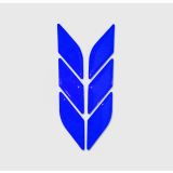 Araç Otomobil Motosiklet Bisiklet Reflektif Mavi 6 parça çok amaçlı 3D Sticker