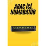Araç Park Numaratörü Tüm Araçlara Uyumlu Araba Numaralık ( Lisinya )