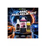 Araç Parlaklık Seti 3’Lü – Pembe Köpük, Demir Tozu Ve Jant Temizleyici, Hızlı Cila