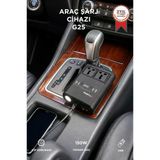 Araç Şarj Aleti 150W Çakmaklık İnvertör & Şarj Soketi 220V Priz+Çoklu Usb Araba Çakmaklık G25 Siyah