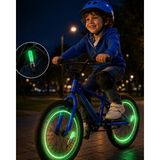 Araç Sibop LED Işığı 2li Set Bisiklet Motosiklet Jant Lambası - Renkli - 1