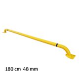 Araç Stoper İmalatı Otopark Araç Stoperi Lastik Sonlandırma Demiri 180 Cm Ø48mm 3Mm Siyah