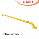 Araç Stoperi İmalatı Otopark Stoperi Park Stoperi Lastik Sonlandırma 180 Cm Ø48mm 2.5Mm Yeşil (5 Adet)