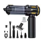 Araç Süpürgesi 2İn1 Kablosuz Güçlü Araç Süpürgesi Ve Hava Üfleyici - 20000Pa Turbo Vakum Gücü, 3 Kademeli Fırçasız Motor, 8000 Mah Şarjlı Mini El Süpürgesi, Hepa Filtreli Siyah Yada Beyaz
