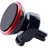 Araç Telefon Tutacağı Güçlü Mıknatıs / 360° Dönme/metal Gövde, Manyetik Cep Telefonu Tutacağı, Tüm Telefonlar Için Gösterge Panelinde Yapıştırma, 6 Mıknatıslı Son Teknoloji, Kırmızı