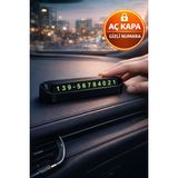 Araç Torpido Üstü Aç Kapa Numaratör Gizli Otopark Telefon Kartı Fosforlu Oto Park Levhası