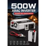 Araç ve Karavan Için 500W 12V Dc 220V Ac USB Çıkışlı Fanlı Inverter Akü Güç Dönüştürücü