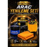 Araç Yenileme Seti Çizik Giderici Cila + Ceramic Wax + Uygulama Eldiveni + Çift Taraflı Cila Bezi