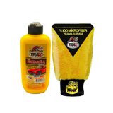 ARACINIZ İÇİN EN İYİSİ T-RAX Sıvı Pasta Cila Ve Uygulama Yıkama Eldiveni %100 Fiber Bez 2'li Set 250ml
