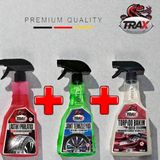 Aracınız Için En Iyisi T-Rax3'lü Set Lastik Parlatıcı + Torpido Sütü + Jant Temizleyici 500 ml