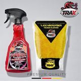 Aracınız Için En Iyisi T-Raxdemir Tozu Temizleyici ve Uygulama Yıkama Eldiveni %100 Fiber Bez 2'li Set 500ML