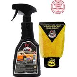 Aracınız Için En Iyisi T-Raxseramik Cila ve Uygulama Yıkama Eldiveni %100 Fiber Bez 2'li Set 500ML