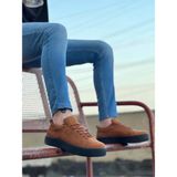 Aradım Taradım BA0104 Bağcıklı Taba Süet Siyah Taban Spor Klasik Erkek Ayakkabı