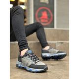 Aradım Taradım BA0320 Kalın Termo Taban Gri Mavi Erkek Trekking Outdoor Ayakkabı